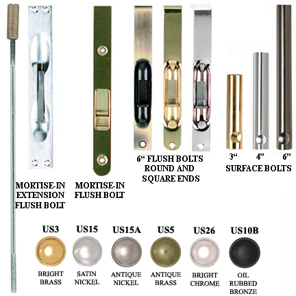 Flush Bolts & Surface Bolts